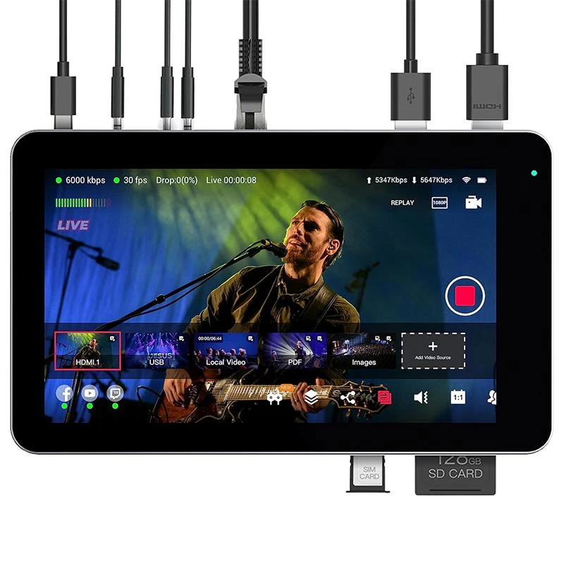 Estúdio Transmissão Ao Vivo Yololiv Yolobox Mini