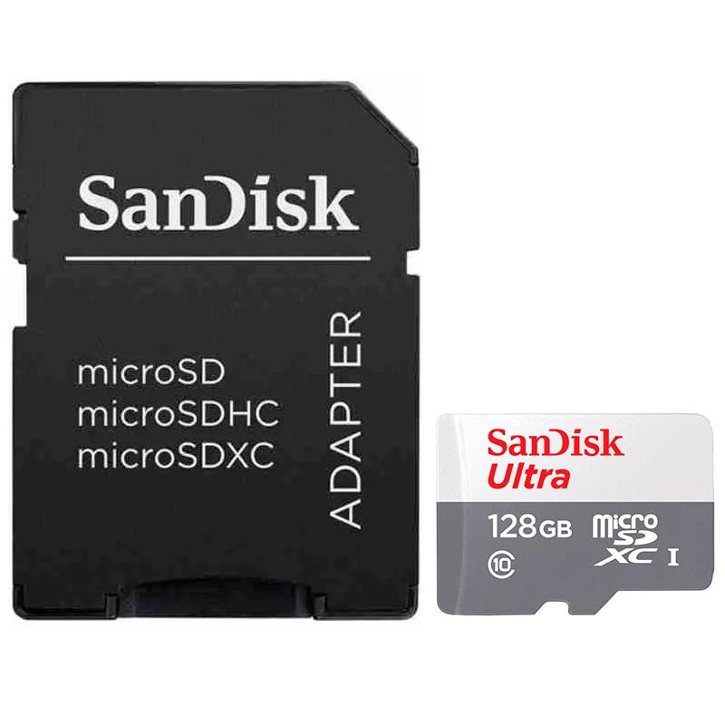 Cartão De Memória Micro SD SanDisk Ultra 100 MB/S C10 128 GB