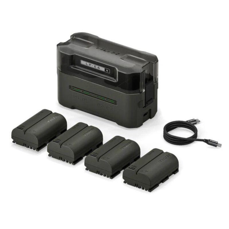 Tilta LP-E6P Charging Station Battery Kit (4 Batteries) - Green - Tbc