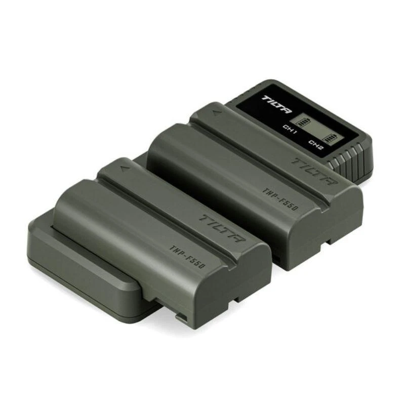 Tilta L-Series/NP-F Battery Charger Kit (2 Batteries) - Green - TBC-LS