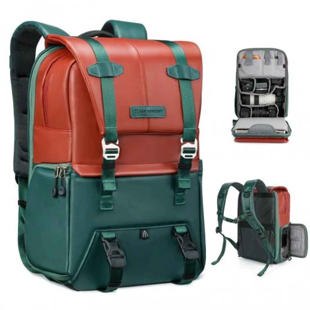 Mochila P/Camara K&F Urban Wander 01 20L  (DARK GREEN) - KF13.087AV8
