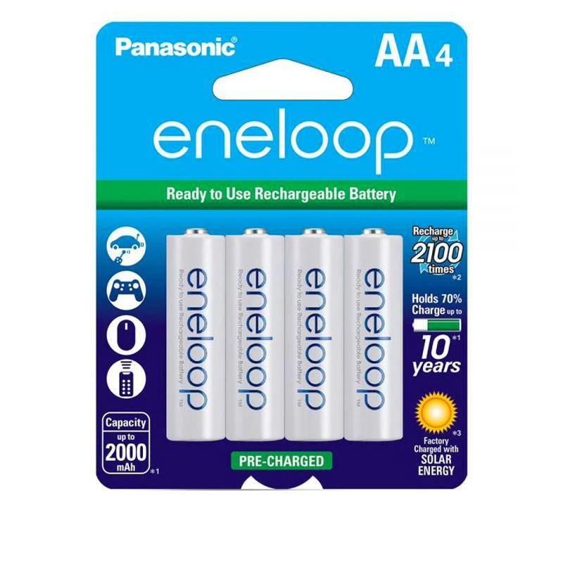 Pilhas Recarregavel Panasonic Eneloop AA4 (2000mah)