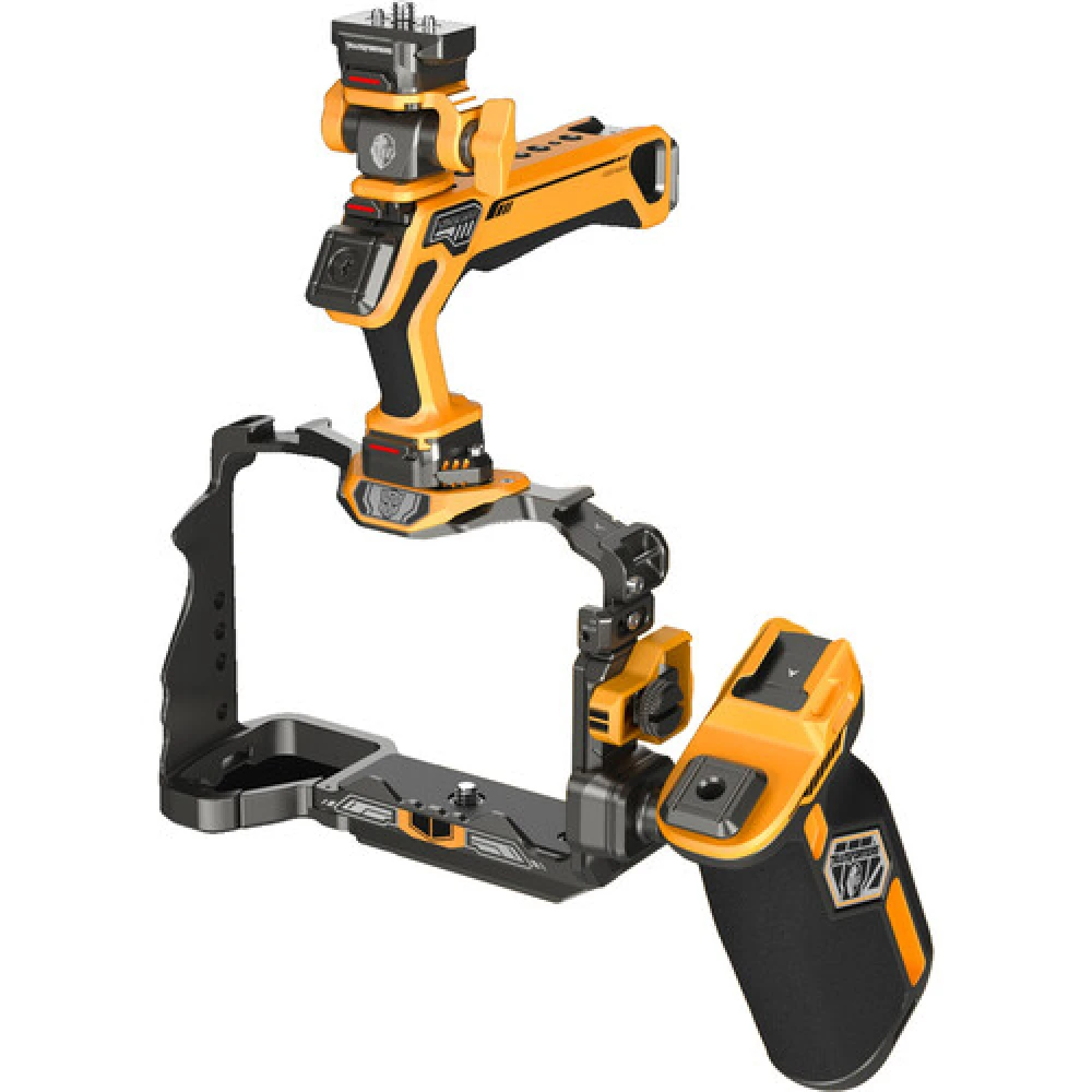 Smallrig 5518 Hawklock Quick Release Cage Kit For Sony Alpha 7R V/ Alpha 7 IV /Alpha 7S III ( Advanced Edition Bumblebee)