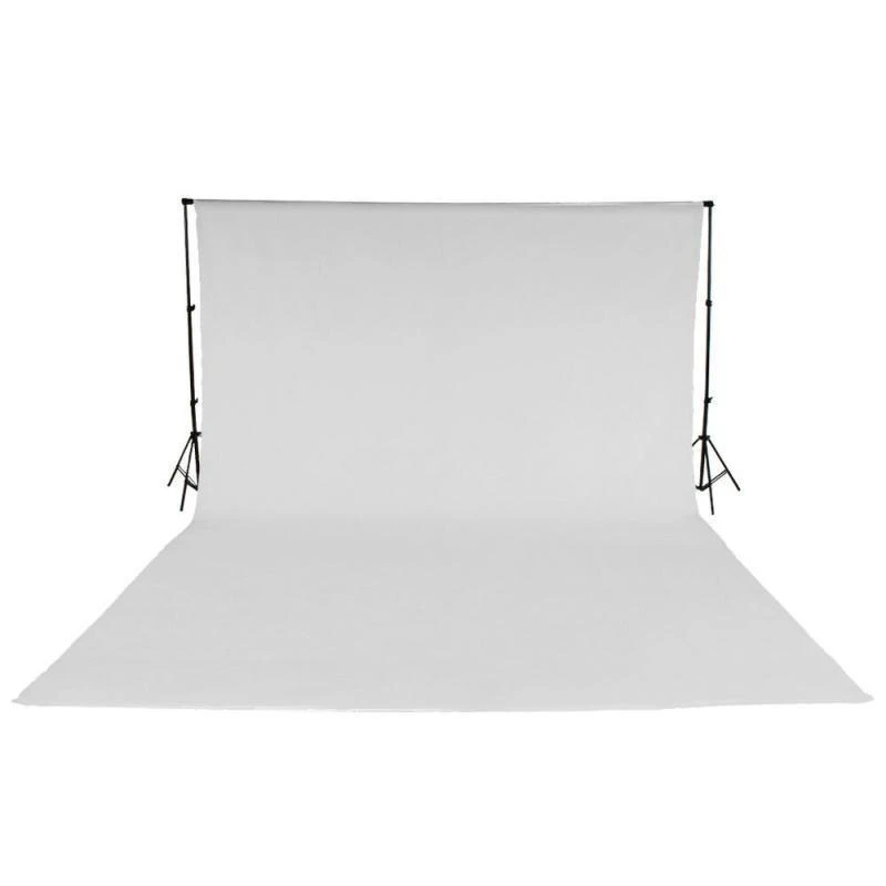 Fundo De Tecido E-Reise YR75 4x3mts Branco 100% Cotton Muslin