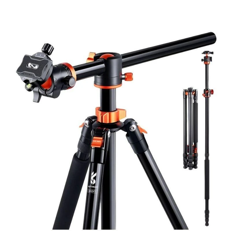 Tripé de alumínio K&F T254A8+BH-28L