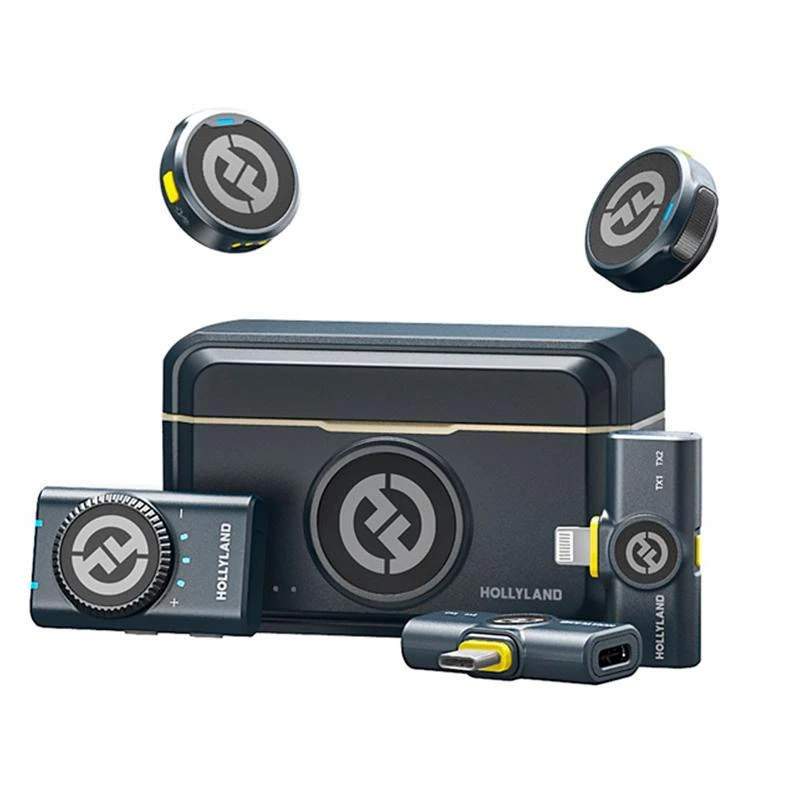 Microfone Hollyland Lark M2 Lightning Y Tipo C (Combo) (NO ANATEL)