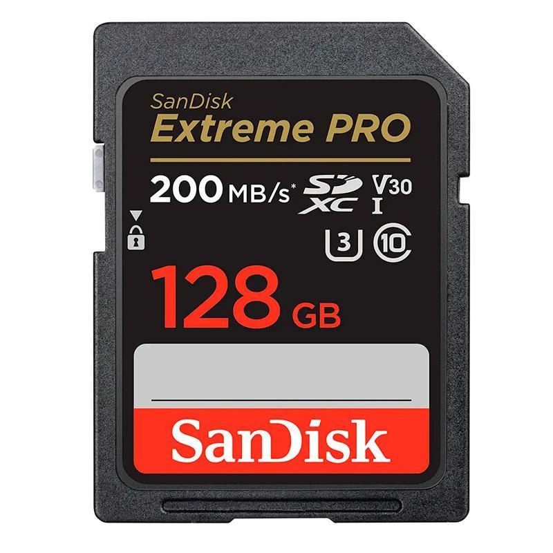 Cartão De Memoria SD SanDisk Extreme Pro 128GB / U3 / 200MBS