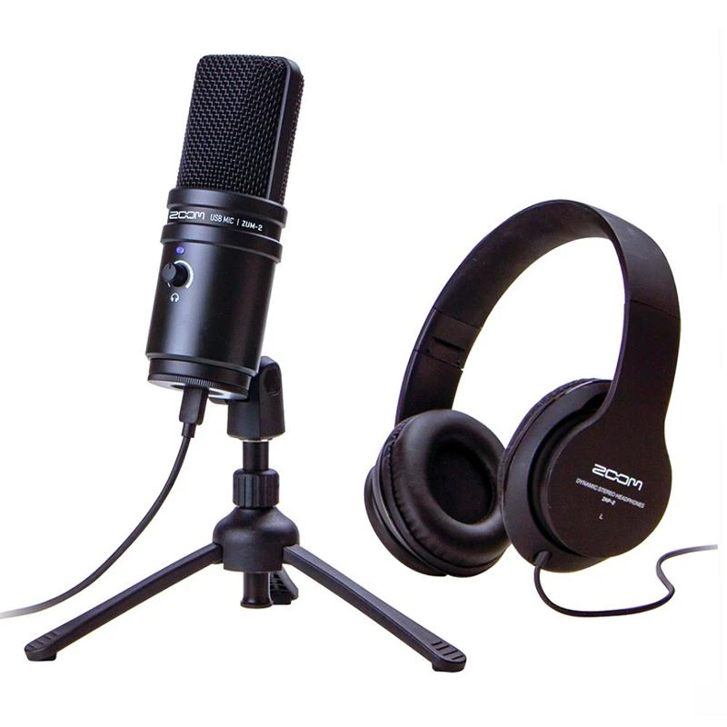 Microfone Zoom ZUM 2 Kit Podcast (USB)
