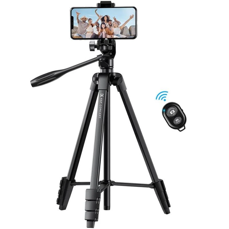 Tripe K&F B174A1 C/Suporte P/Cel Y Control Bluetooth (Kf09.125)