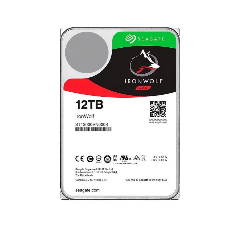 HD Seagate Ironwolf Nas ST12000Vn0008 12TB 3.5" 7200RPM 256MB