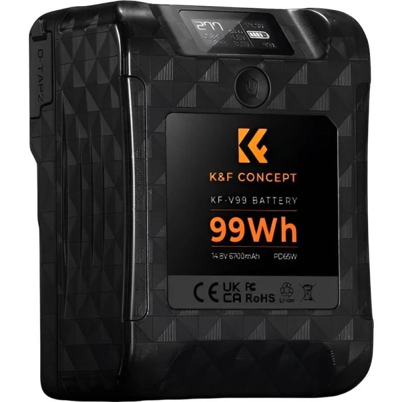 BATERIA K&F MINI V-MOUNT 65 W OLED (KF28.0024) - VL99