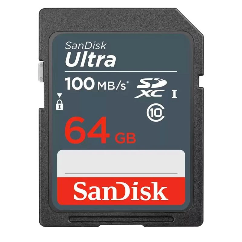 Memória SD SanDisk Ultra 100 MB/S C10 64 GB