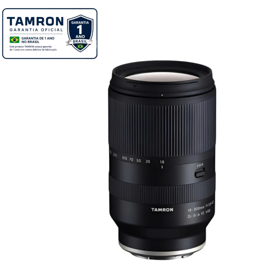 Lente Tamron 18-300MM F/3.5-6-3 DI III VC VXD Pra Nikon Z (APS-C)