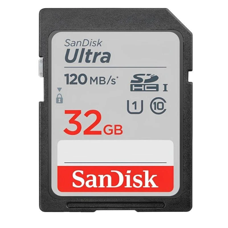 Memoria SD SanDisk 32GB Sandisk Ultra 120Mb/S C10 (SDSDUN4-032G-GN6IN)