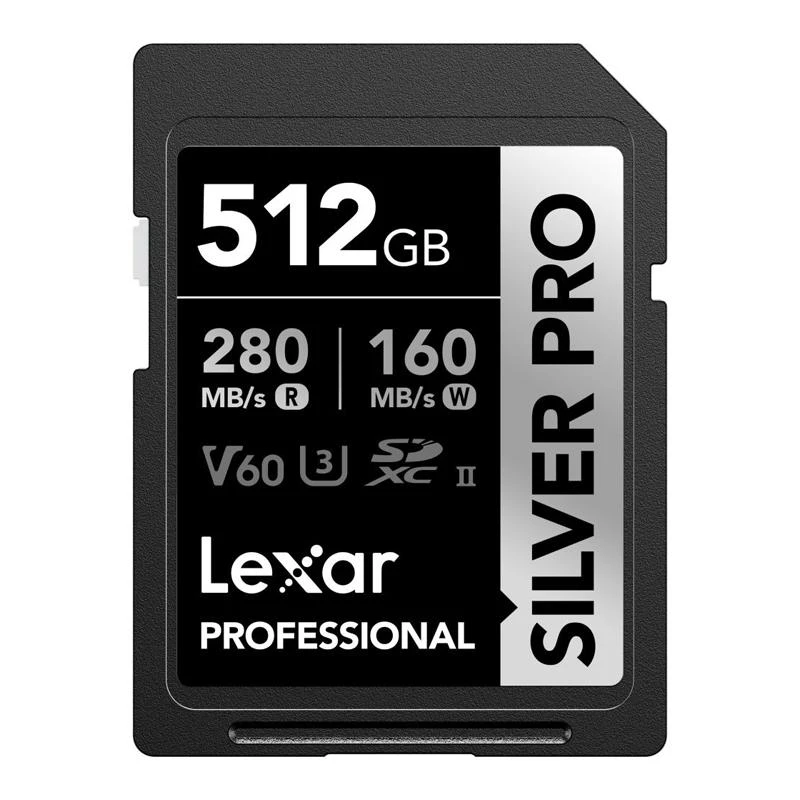 Cartão De Memoria SD  512GB Lexar Professional Silver Pro 280-160MB/S C10 (LSDSIPR512G-BNNNU)