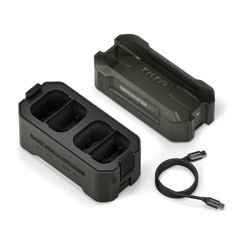 Tilta Portable Charging Station For LP-E6 (4 Channel) - Green - TBC-E6
