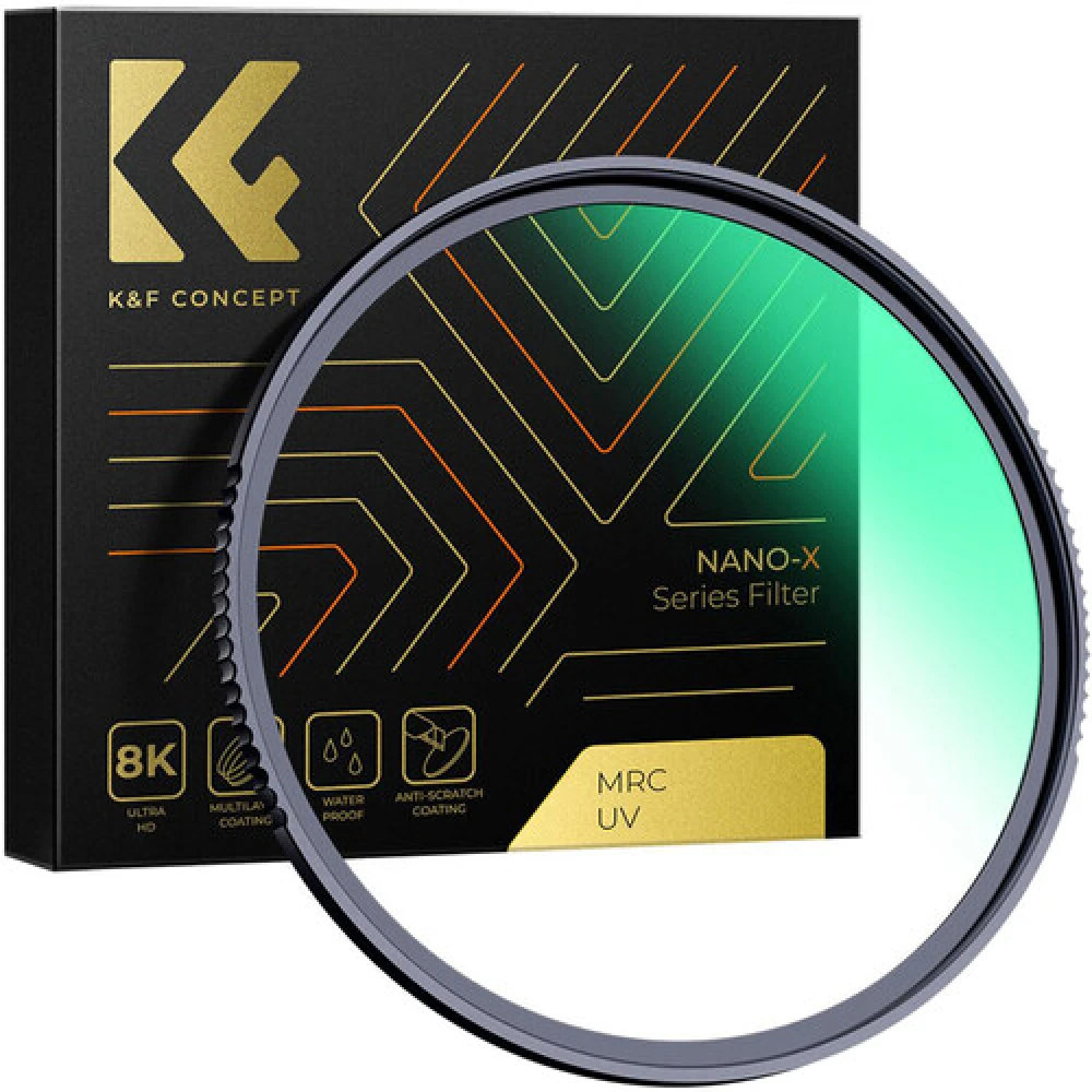 Filtro de Lente K&F UV 77MM (NANO-X SERIES) - Waterproof - Anti Rayones (KF01.969)