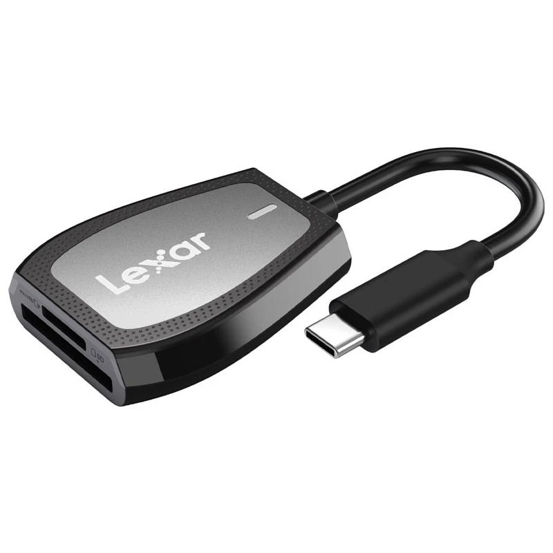 Leitor de Memoria Lexar Dual-Slot Reader USB-C (LRW470U-RNHNU)