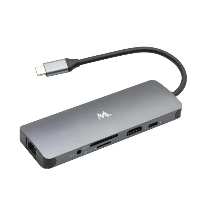 Hub Usb-C 9-In-1 MTEK DS-91TC 3USB/RJ-45/HDMI/SD/MICRO SD