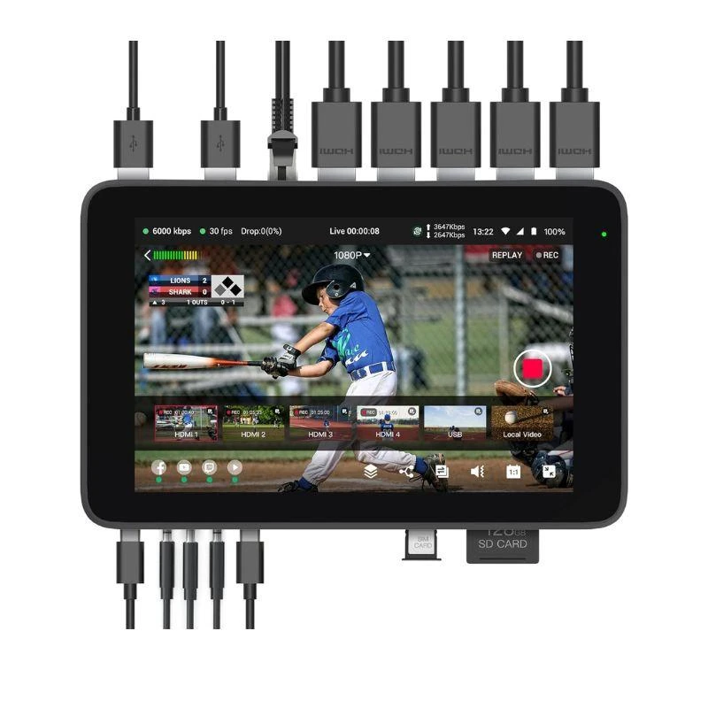 Transmissor de Video Yololiv Yolobox Ultra 4HDMI 4K60