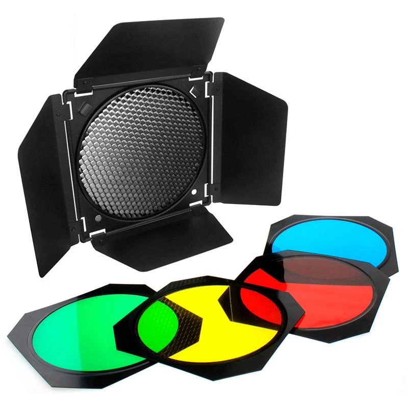 Godox BD-04 Barndoor Kit C/ 4 Filtros De Cor