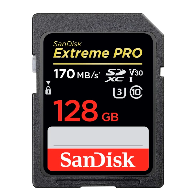 Memoria SD SanDisk Extreme Pro 128GB 170-90 MB/S U3