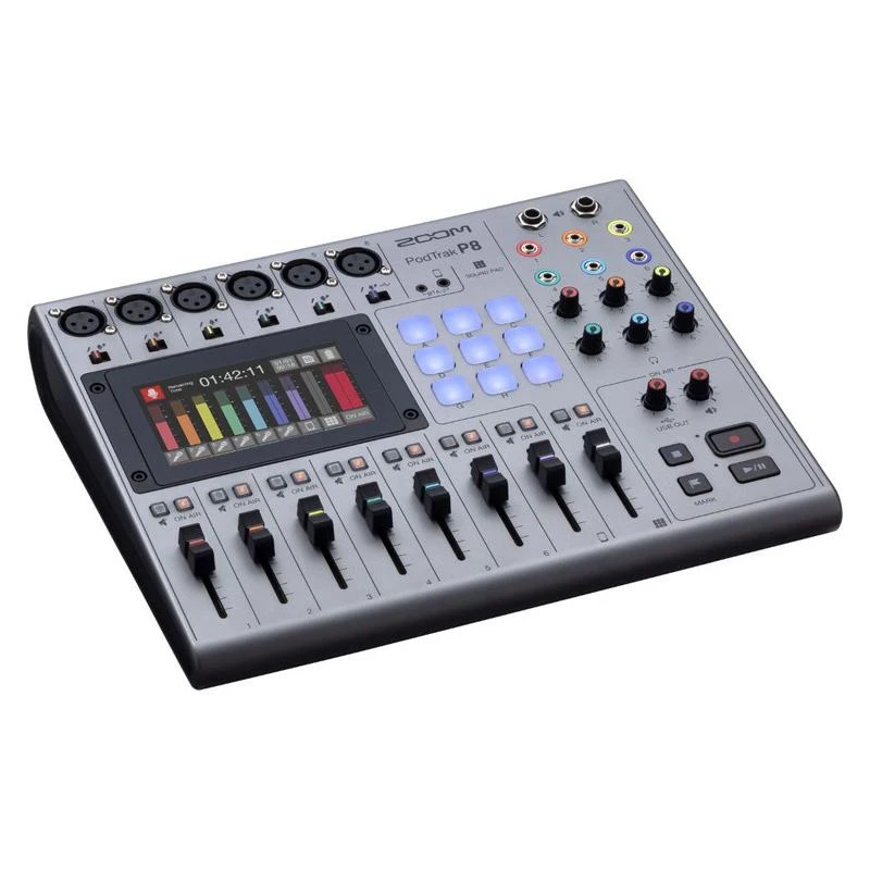 Gravador PodTrak Zoom  P8 Podcast