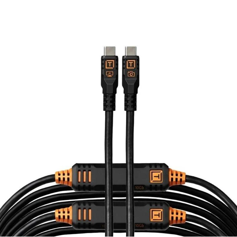 Cabo USB-C para USB-C Tether Tools TetherPro 10 Gbps para Câmera - Preto 9.4 metros (CUC31G2-BLK)