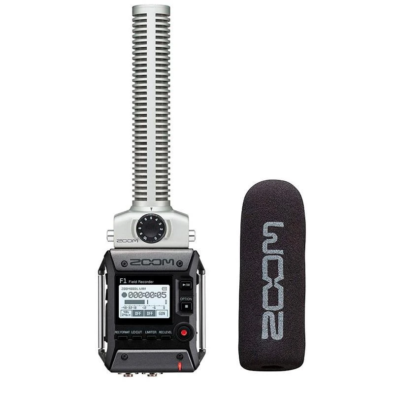 Gravador De Audio Zoom F1-SP C/ Microfone Shotgun