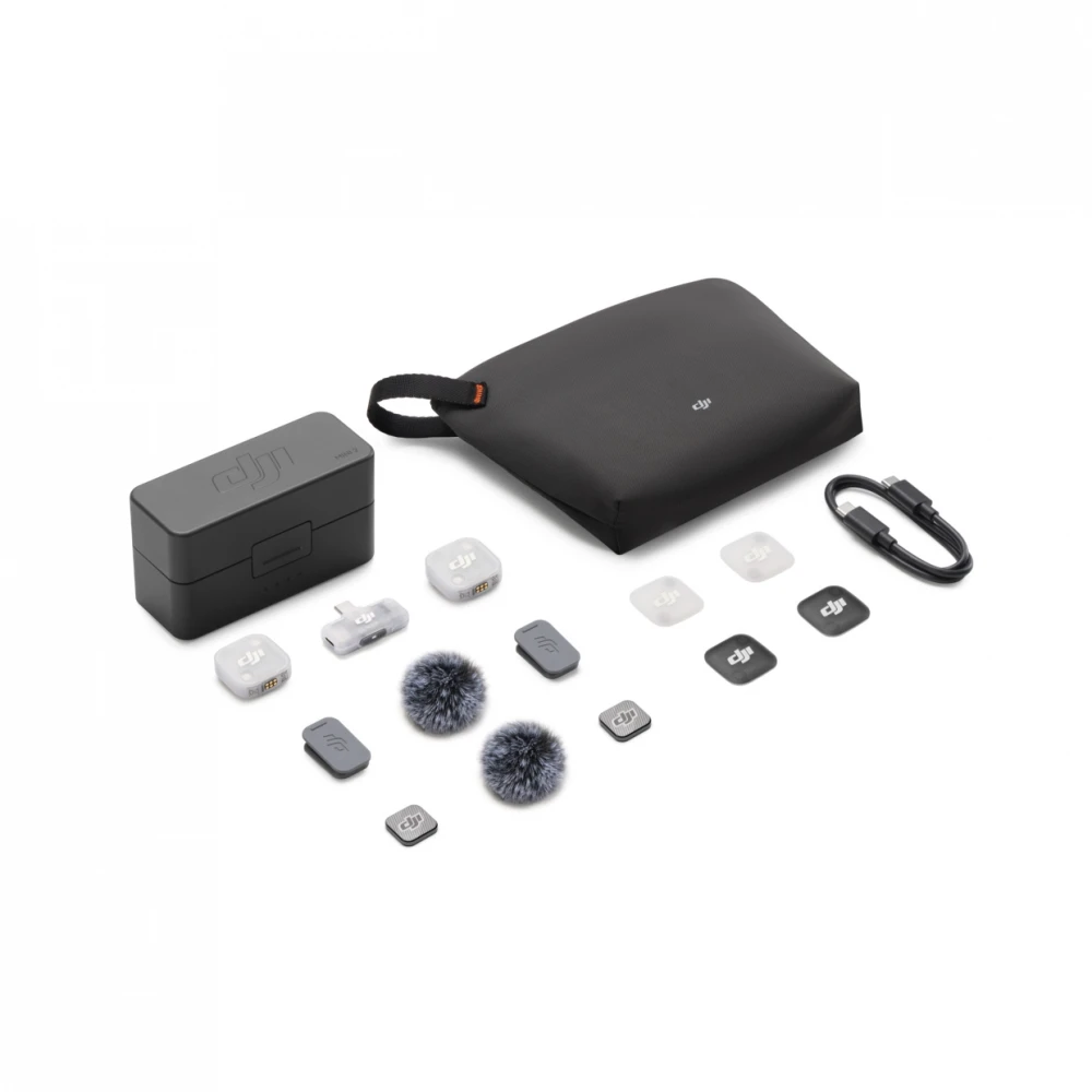 Microfone Wireless DJI Mic Mini 2 ( 2TX+1 MOBILE RX+ CHARNING CASE)