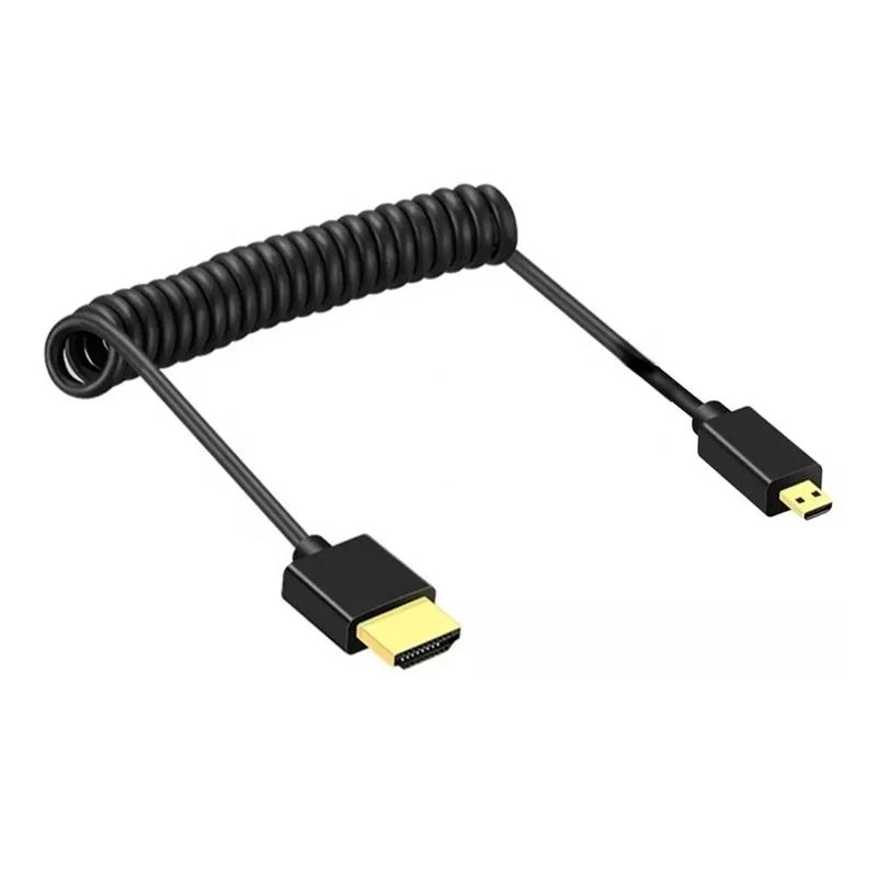 Cabo Espiral HDMI X Micro-HDMI (2.0 / 4K) P/ Monitor