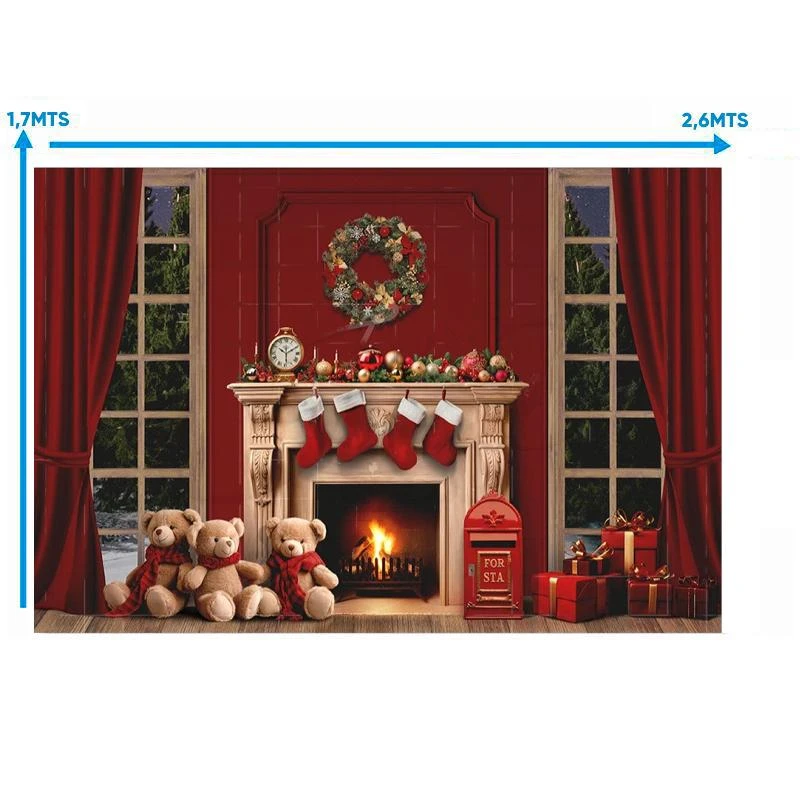 Fundo Fotografico de Natal 801H (260X170CM)