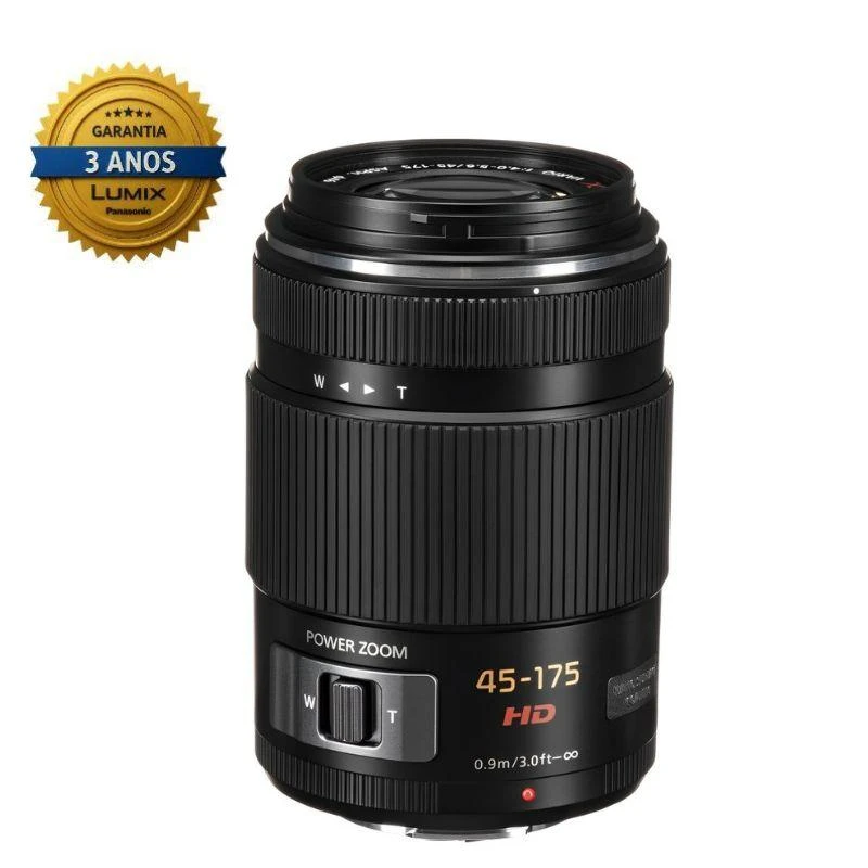 Lente Panasonic Lumix G X Vario PZ 45-175mm f/4-5.6 ASPH Power O.I.S. 