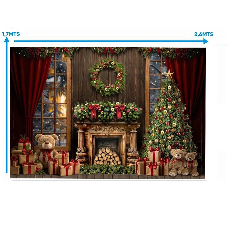 Fundo Fotografico de Natal 815H (260X170CM)