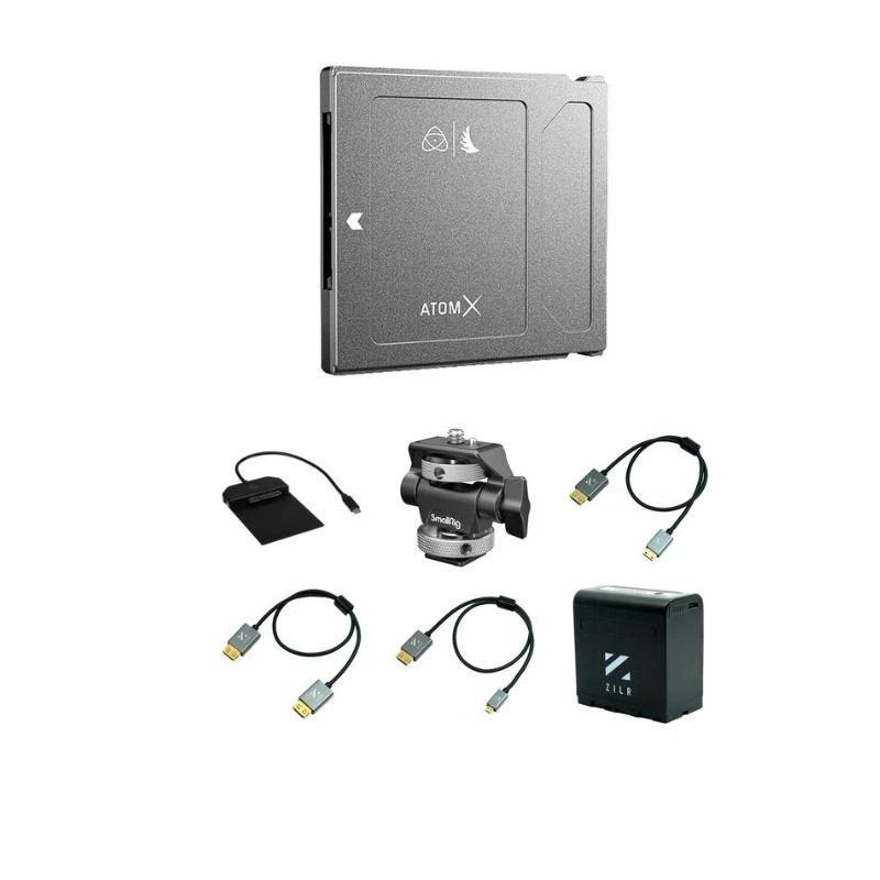 Angelbird 1TB AtomX SSDmini with USB-C 3.1 Powered Docking Station & NP-F970 Battery Kit