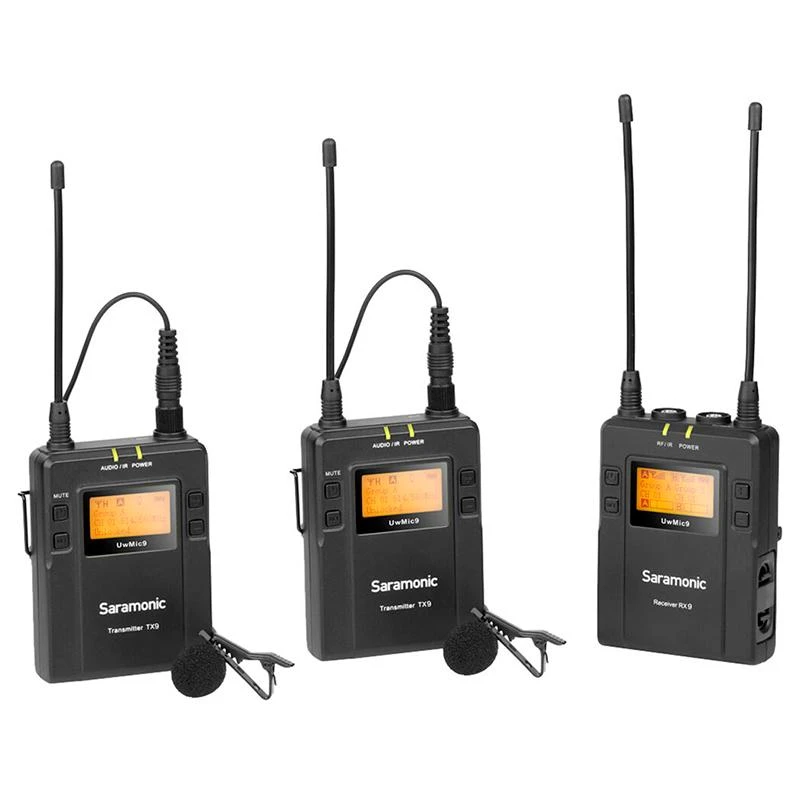 Microfone UHF Saramonic UWMIC9 KIT 2TX9 1RX9
