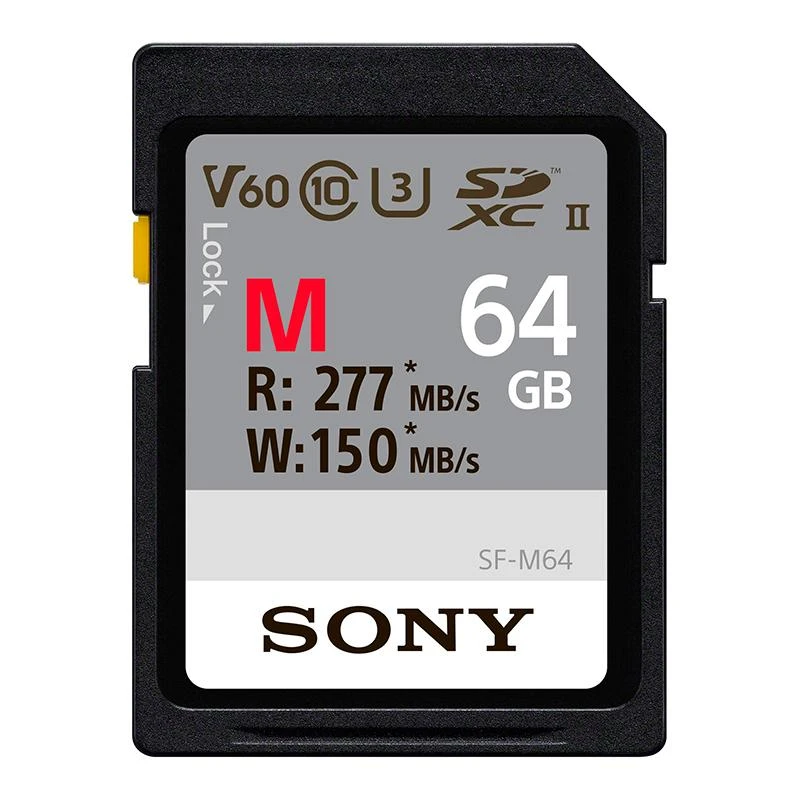 Cartão De Memoria SD 64GB Sony SF-M  U3  277MB-150MB