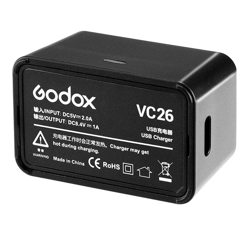 Carregador Godox VC 26 P/V1 , V860III