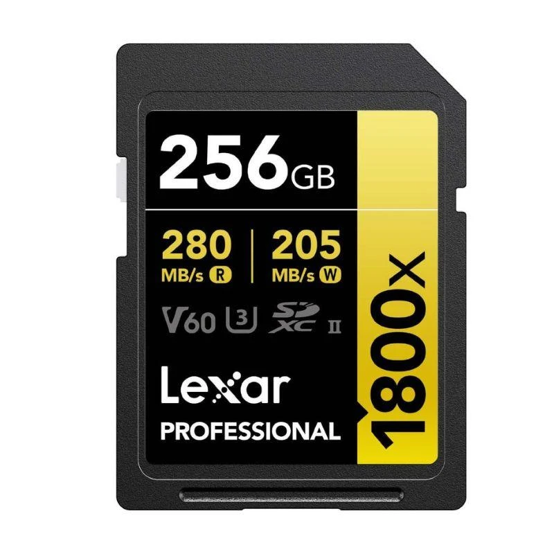 Cartão De Memoria SD Lexar 256GB 280-205MB Gold Series V60
