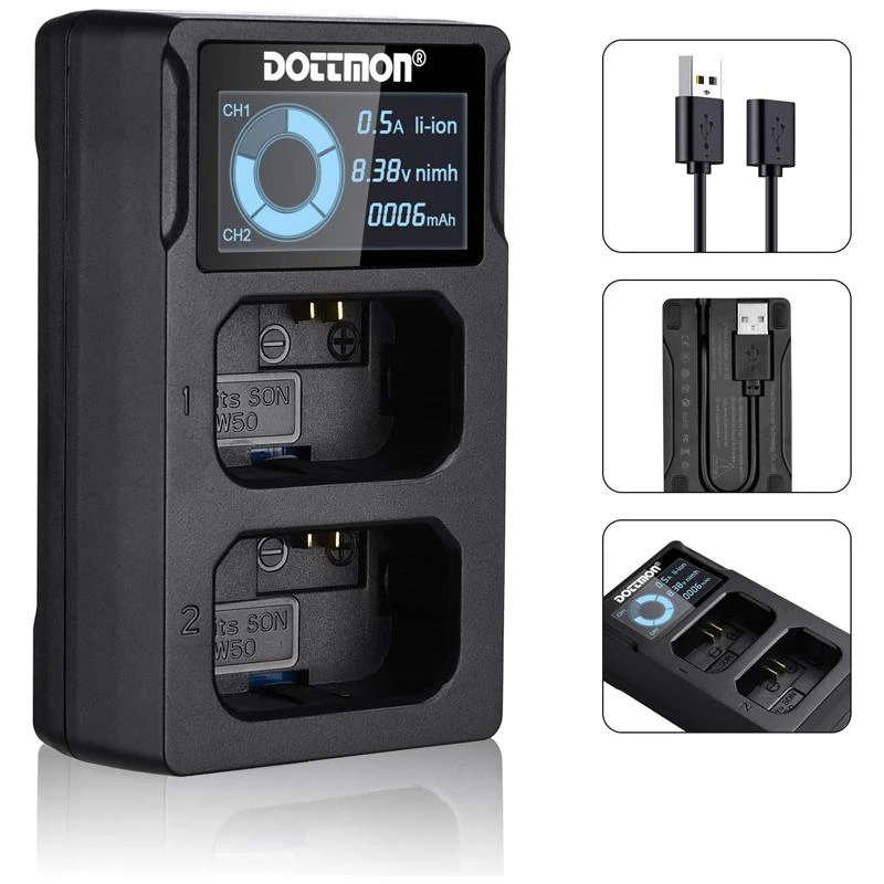 Carregador DOTTMON P/FW50 Sony