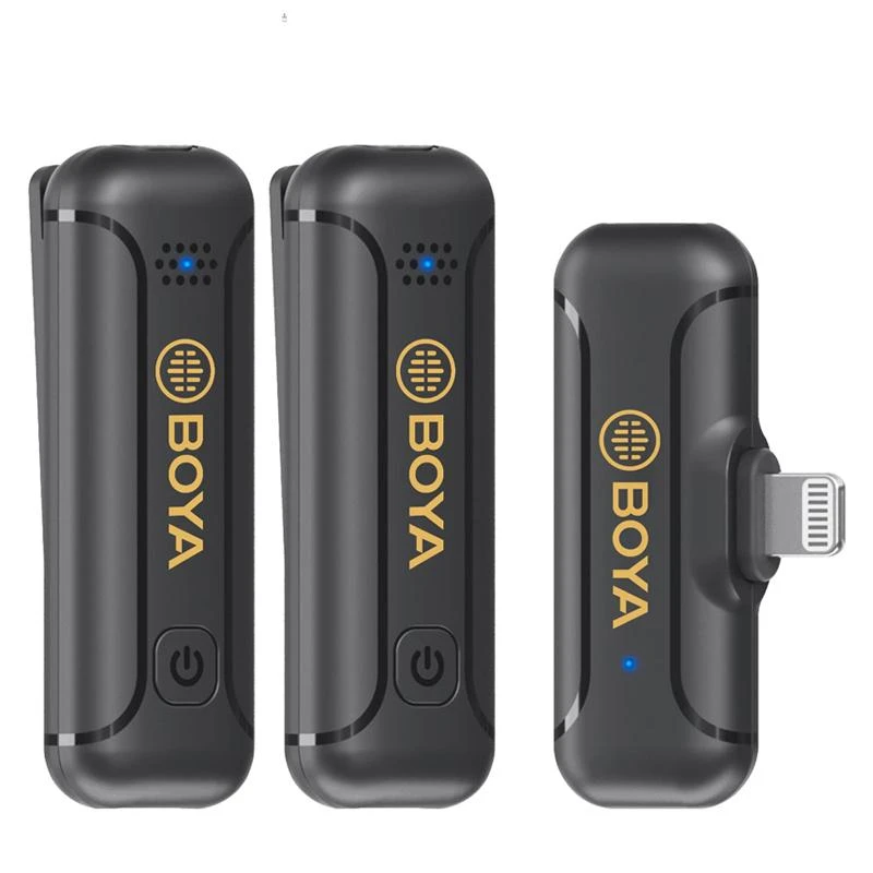 Mini Microfone Sem Fio Boya BY-WM3T2-D2 (P/IPHONE)