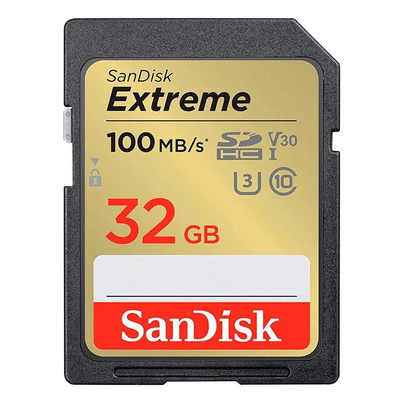 Cartão De Memoria SD 32GB Sandisk Extreme 100MB/S U3 4K