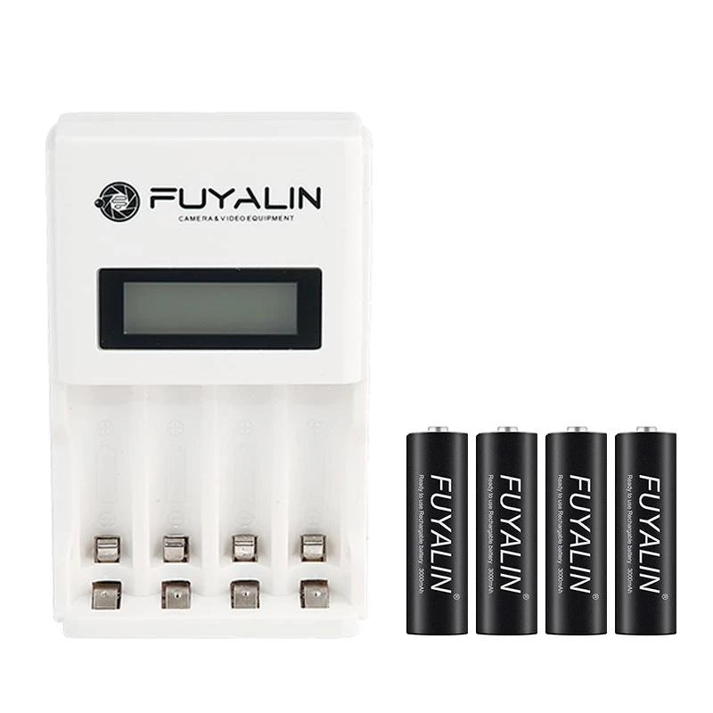 Pilhas Con Carregador Fuyalin (3000 mAh)