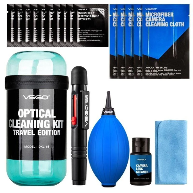 Kit De Limpeza VSGO DKL-15B Para Câmeras