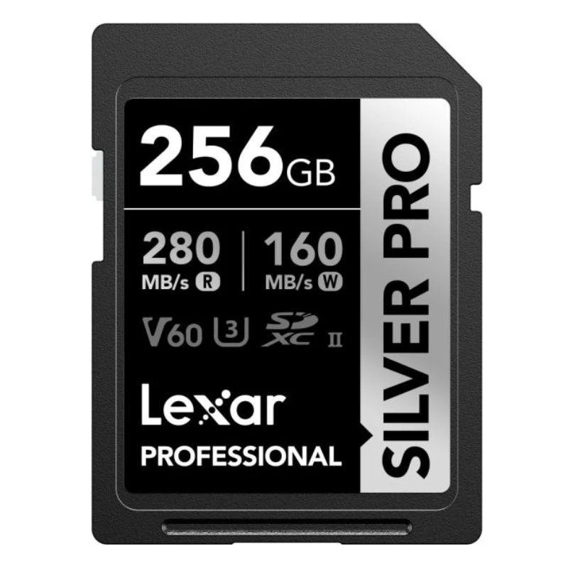 Cartão De Memoria SD 256GB Lexar Professional Silver Pro 280 Mb/S-160 Mb/S C10