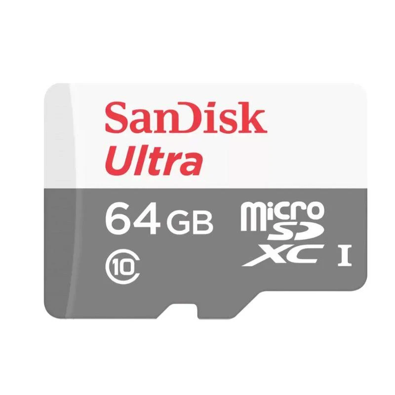 Memoria Micro SD SanDisk Ultra 100 MB/s C10 64GB (SDSQUNR-064G-GN3MA)