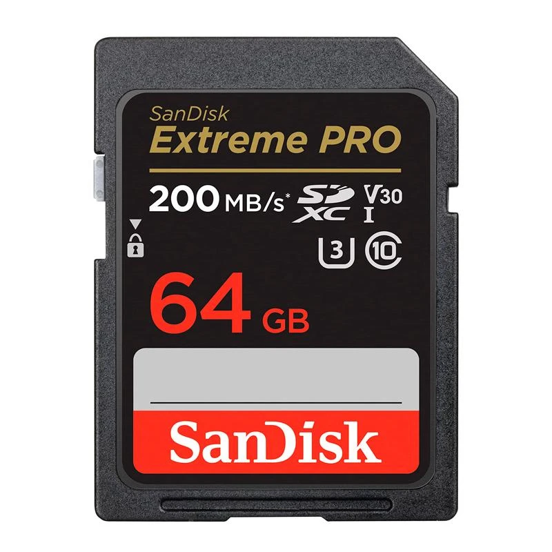 Cartão De Memoria SD SanDisk Extreme Pro 64GB / U3 / 200MBS