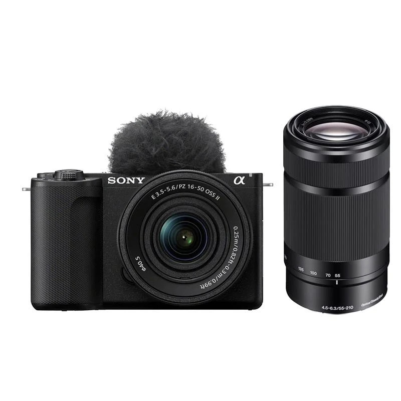 Camera Sony ZV-E10 II Kit 16-50MM F3.5-5.6 Oss II + E55-210MM F4.5-6.3 OSS