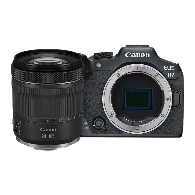 Camera Canon R7 + Lente Canon RF 24-105MM  F4-7.1 IS STM
