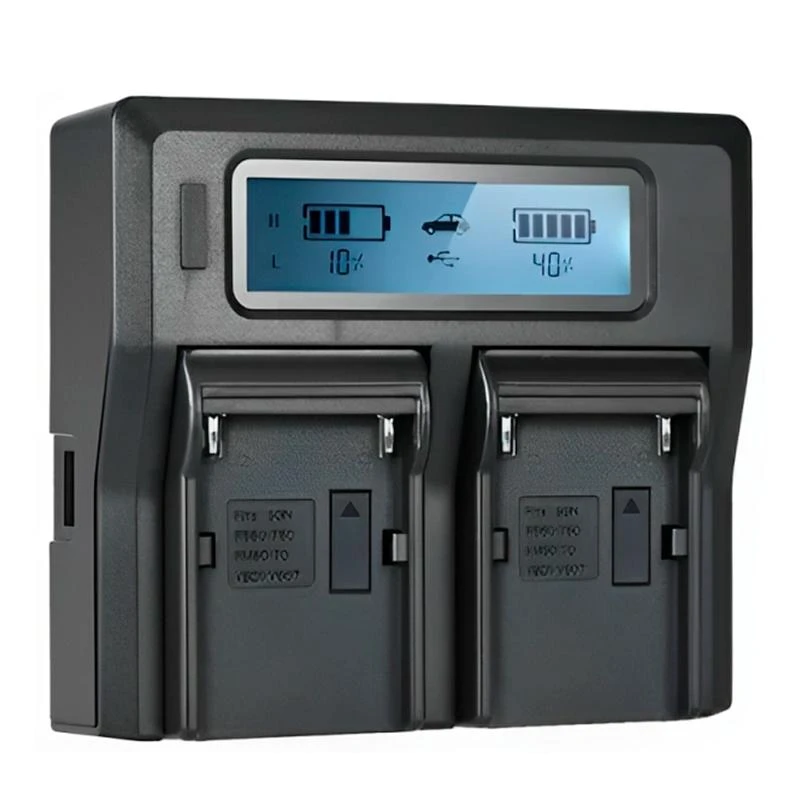 Carregador Duplo NP-F970 Y Series NP Con Display